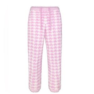 SKIMS Cozy Knit Jogger in Color Petal Houndstooth NWT